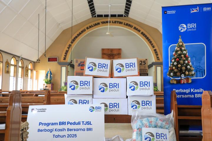 Natal 2025, BRI Peduli Tebar Kepedulian Lewat Ribuan Paket Sembako
