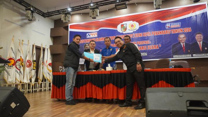 Reza Resmi Pimpin KONI Pekanbaru, Fokus Benahi Atlet Daerah