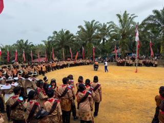 SPS Riau Gandeng Honda Kenalkan “Pramuka Literasi” di Ponpes Annizham Darussalam