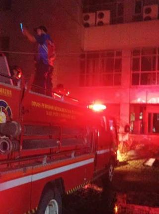 Api Nyaris Hanguskan Kantor Bupati Inhil, Ruang Kesra Terbakar