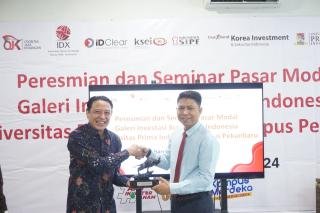 UNPRI Kampus Pekanbaru Resmikan Galeri Investasi Bursa Efek Indonesia dan Gelar Seminar Nasional Pasar Modal