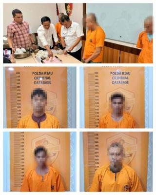 Polda Riau Sita Emas & Uang Rp188 Juta dari 4 Pemain PETI di Kuansing, Ini Masing-masing Peranannya