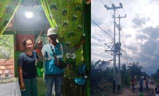 Negara Hadir, 60 KK Warga Dusun Terpencil di Panipahan Kabupaten Rokan Hilir Riau Kini Nikmati Listrik PLN 24 Jam